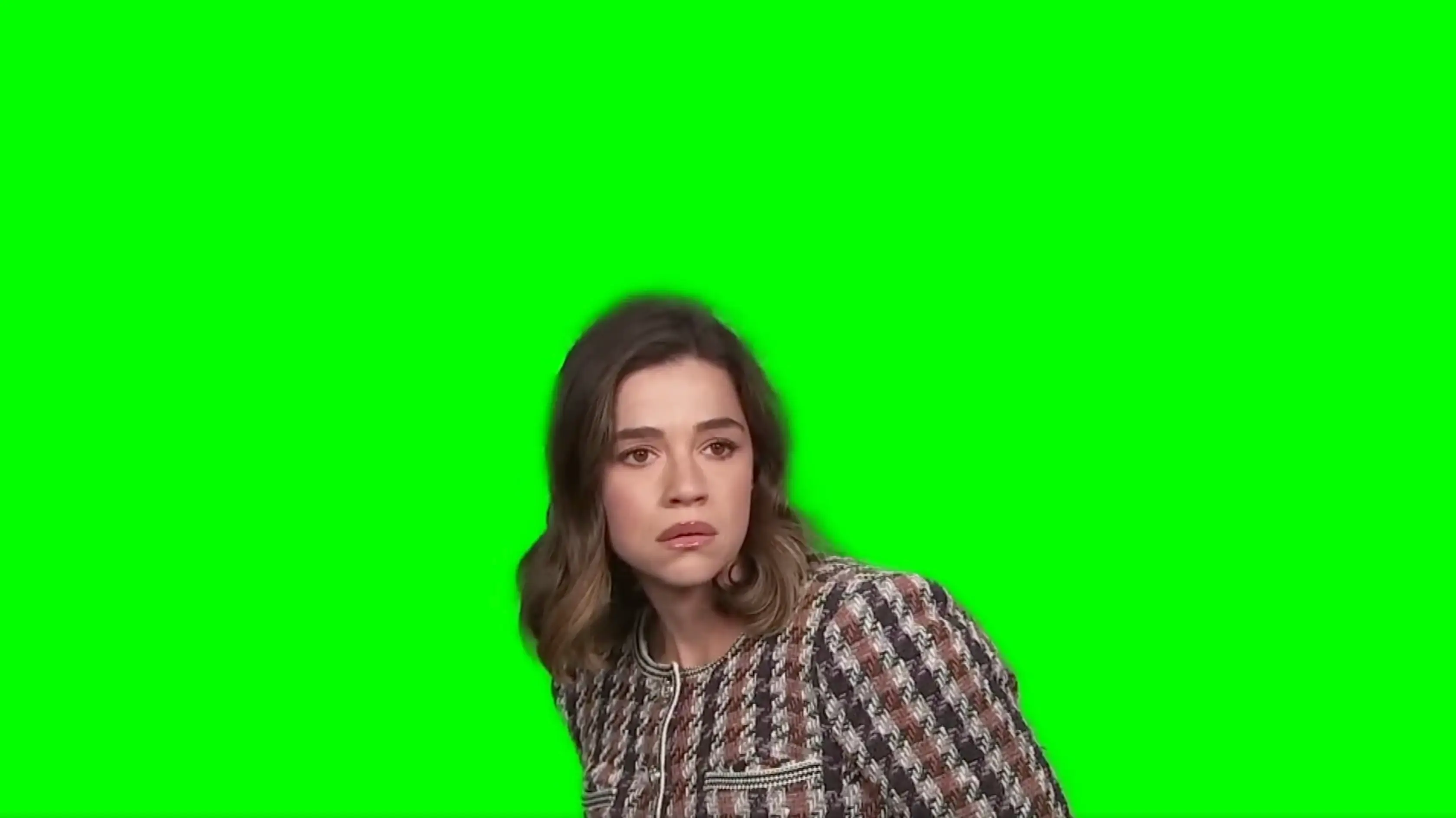 Green screen video before background removal