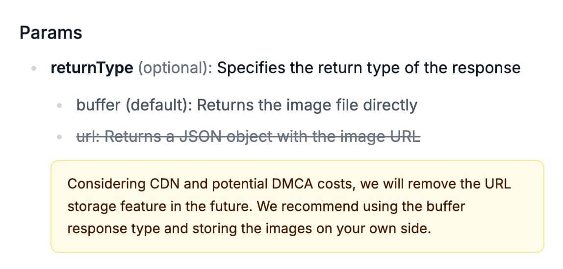 Twitter Screenshot API returnType update