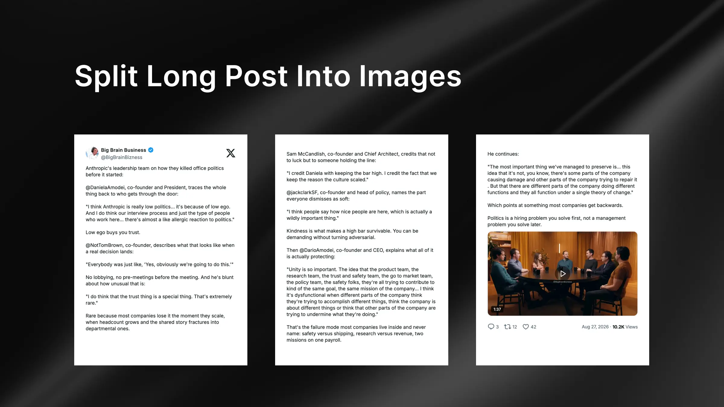 Twitter Carousel Generator for Instagram