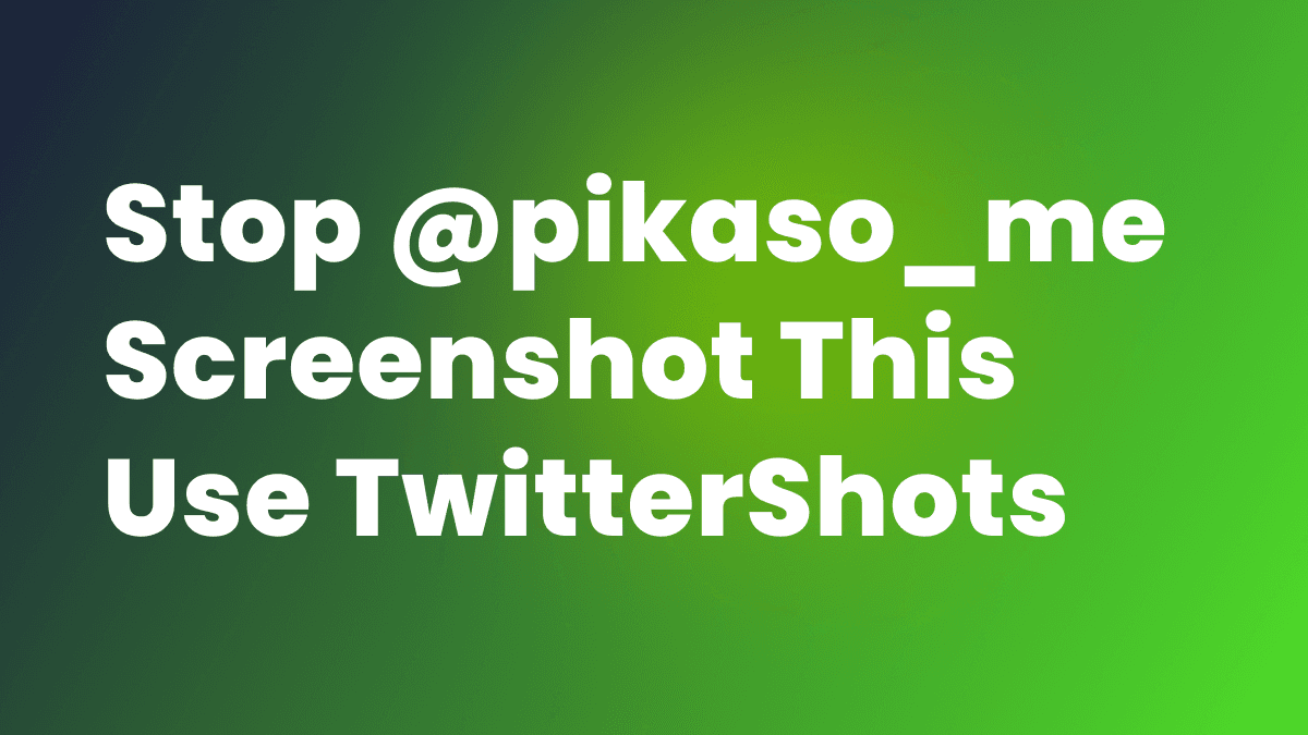 Best Pikaso Alternative: TwitterShots