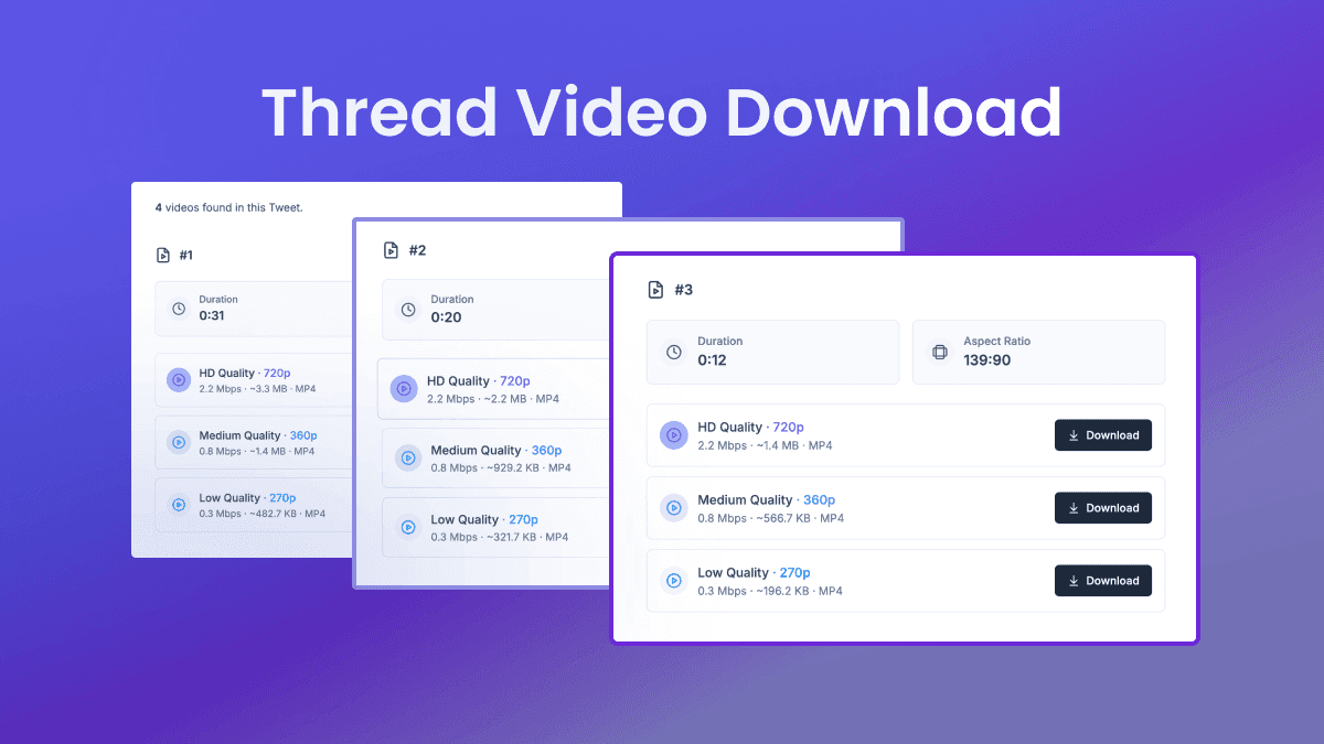Thread video downloader