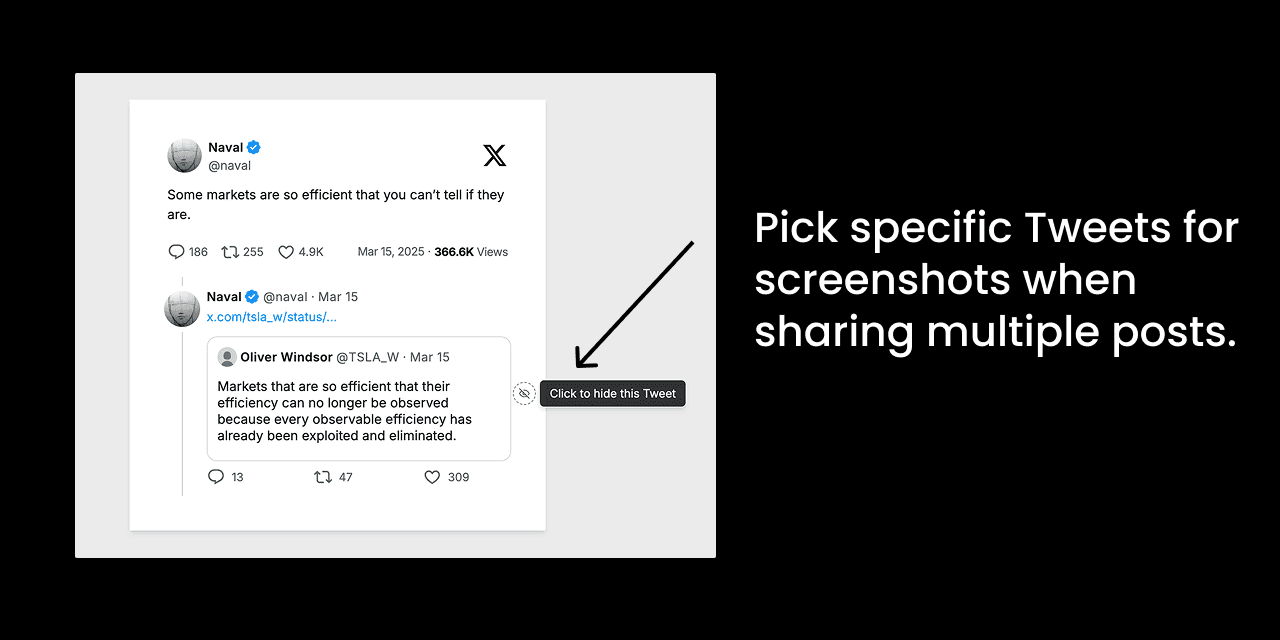 Pick tweet screenshots