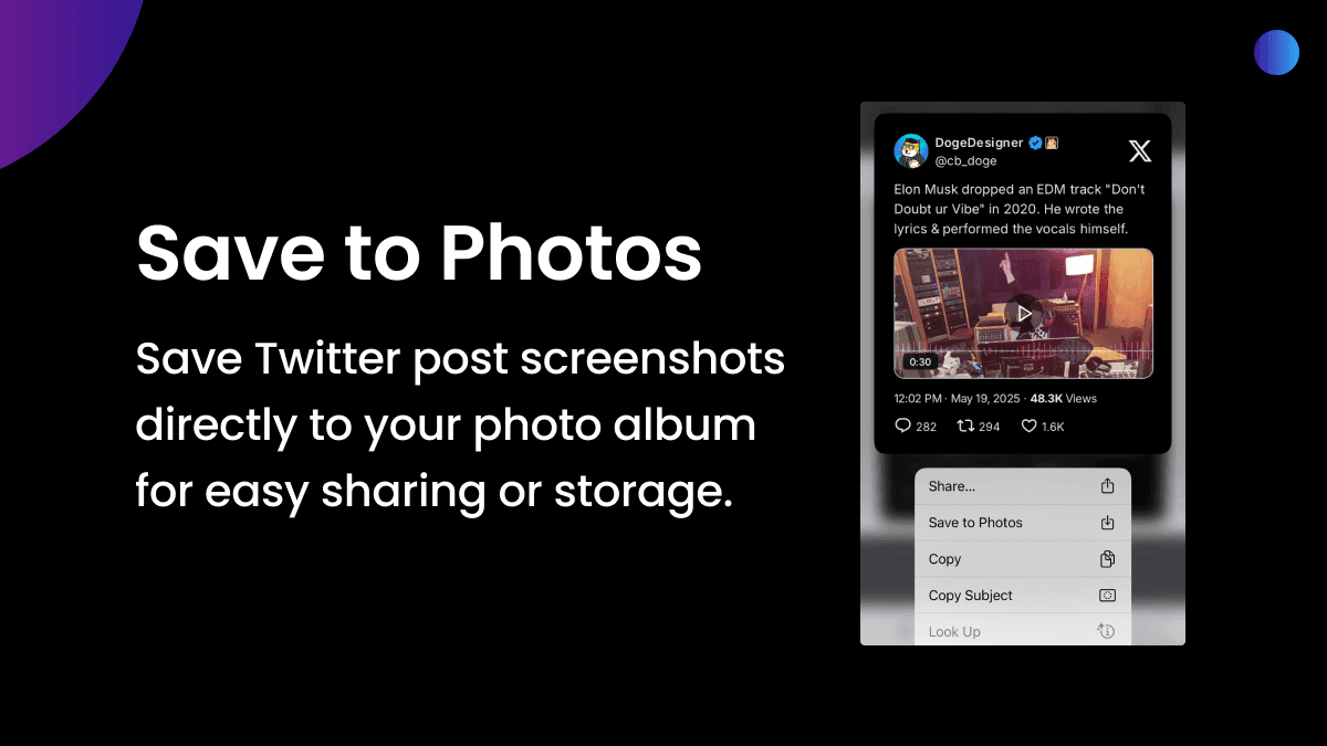 Save screenshot on mobile
