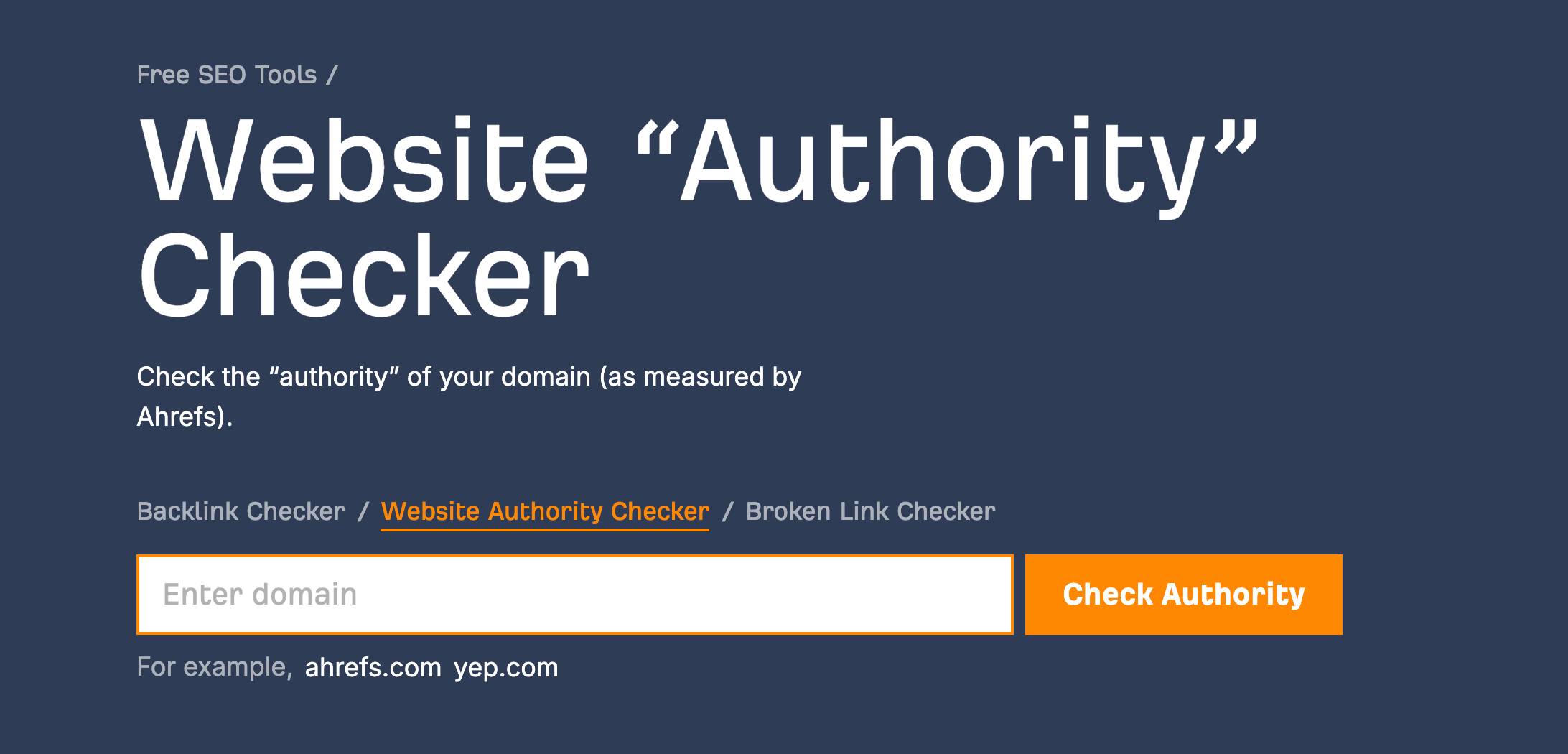 dr backlinks ahref domain authority checker