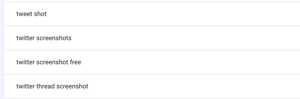 TwitterShots screenshot tweet keyword