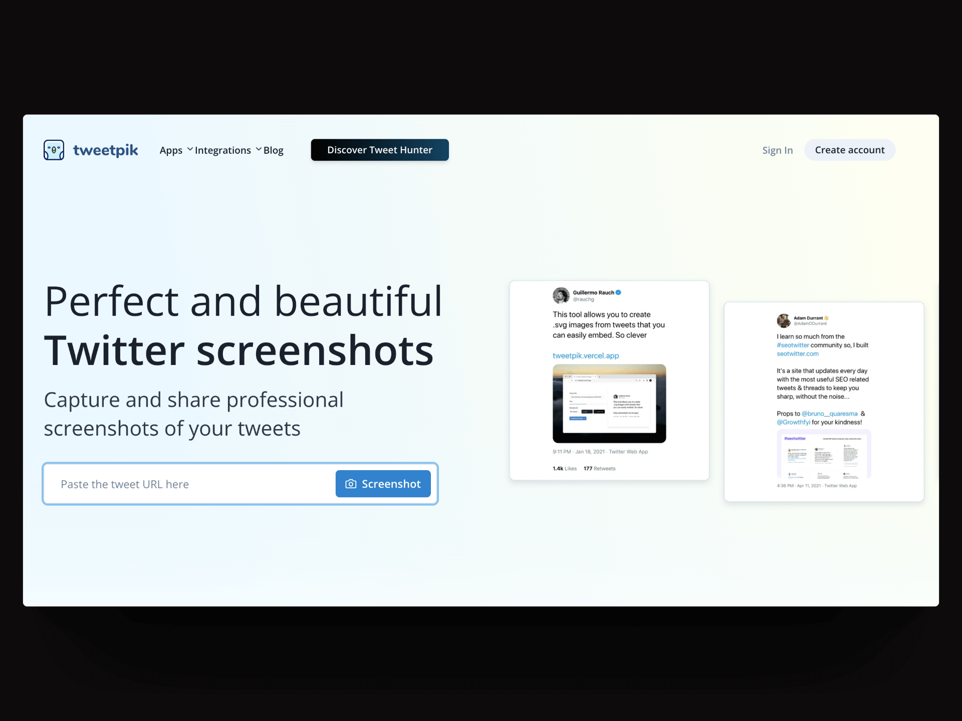 Perfect Twitter Screenshots
