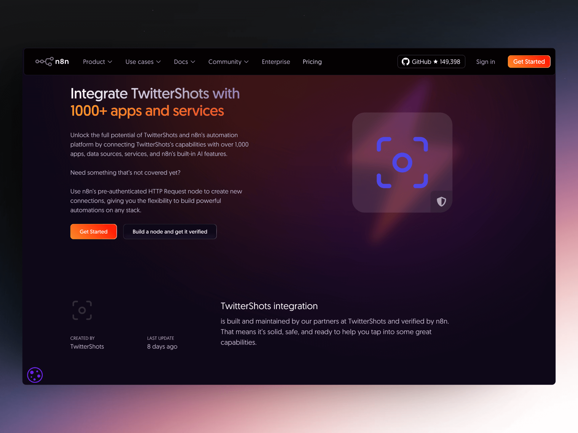 screenshot tweet TwitterShots n8n node