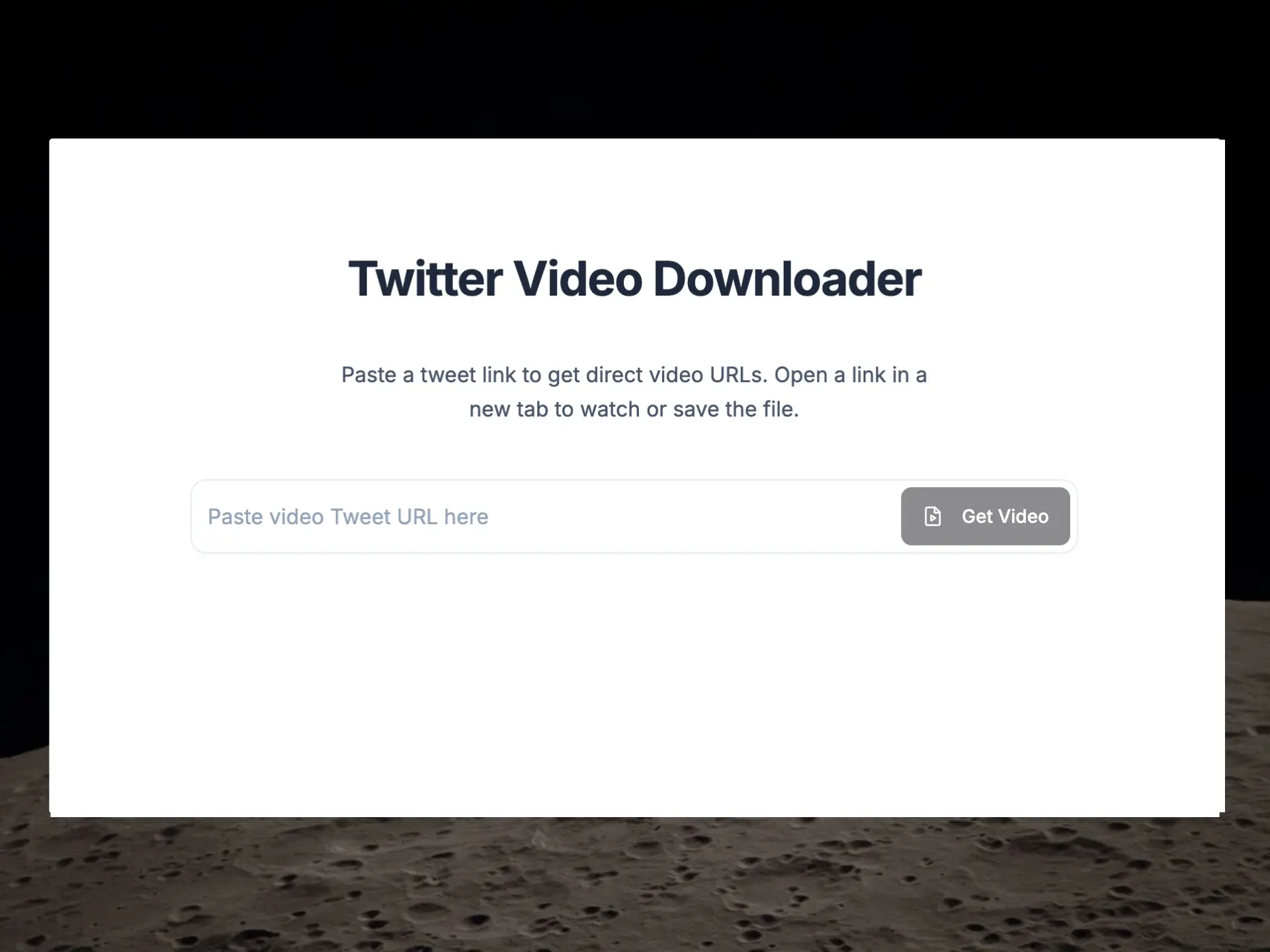 Twitter Video Downloader Twitter Video Downloader