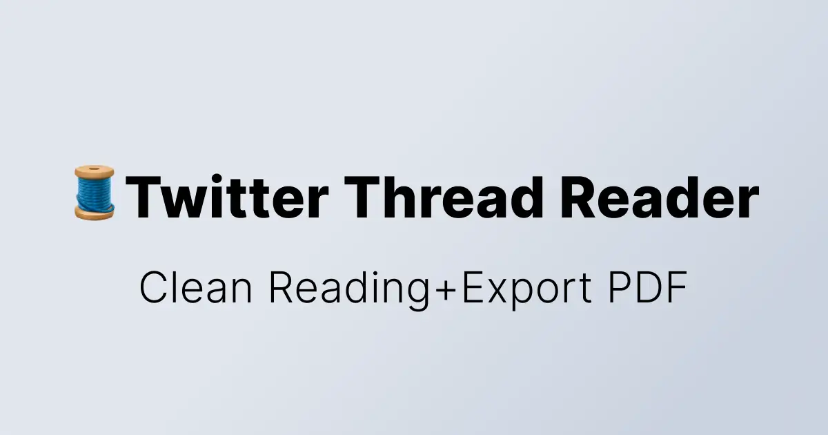 twitter thread reader
