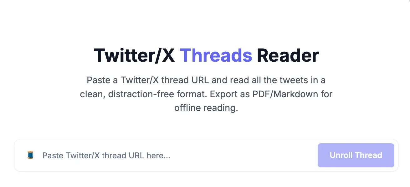 twitter thread reader