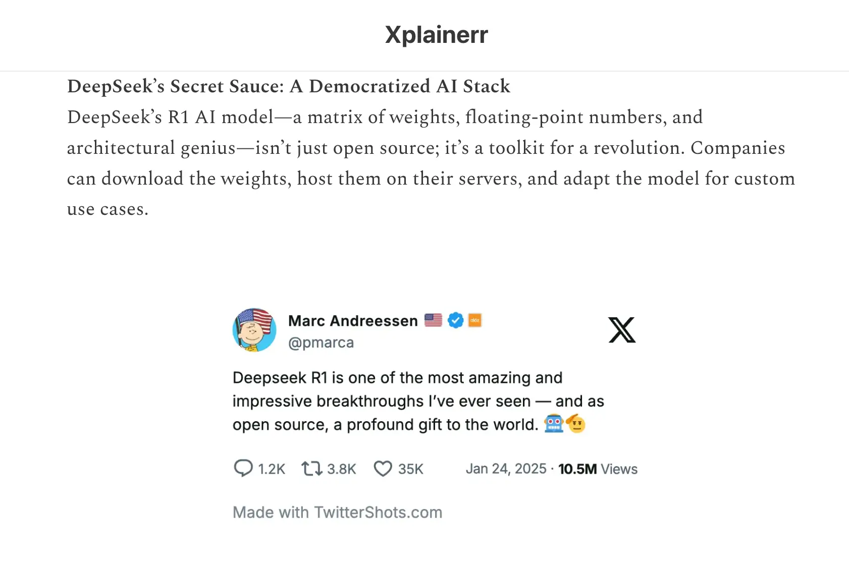 tweet screenshots for Newsletter from TwitterShots