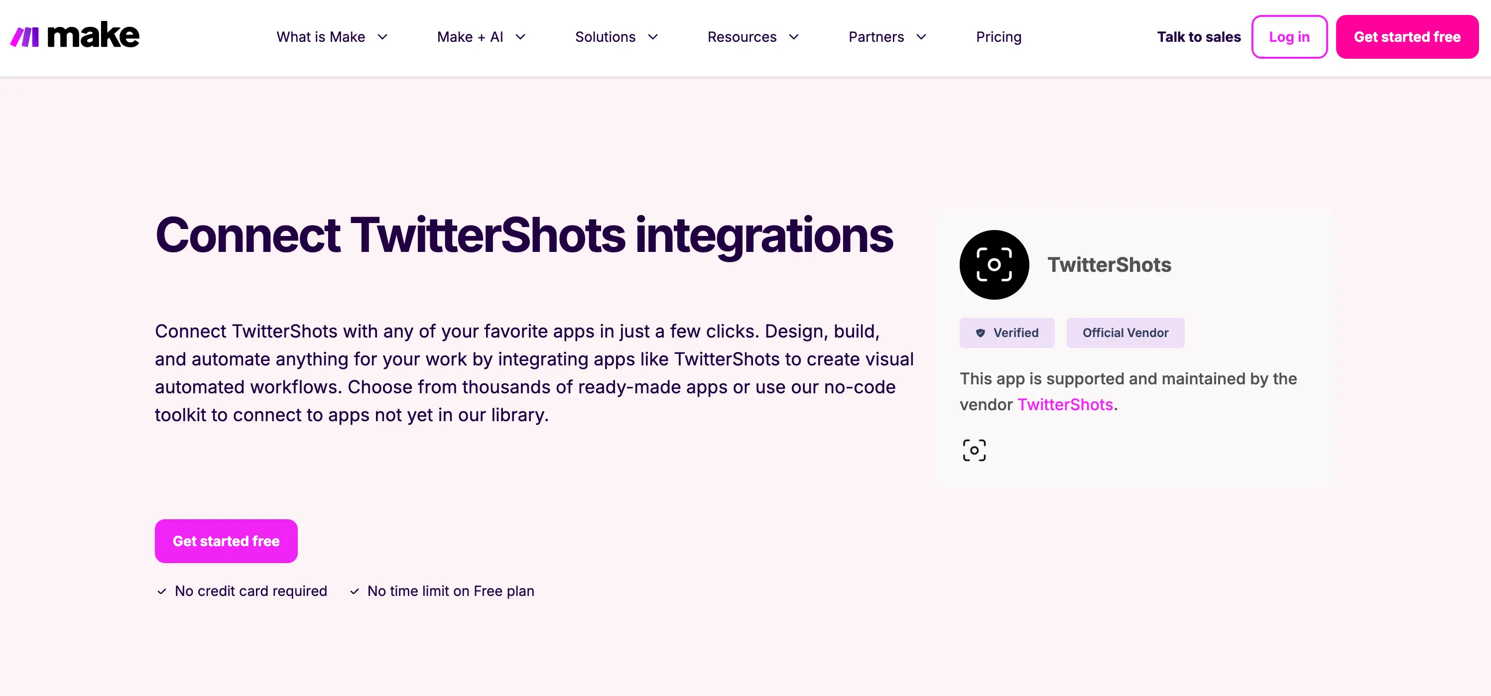 TwitterShots Make Integration TwitterShots Make Integration